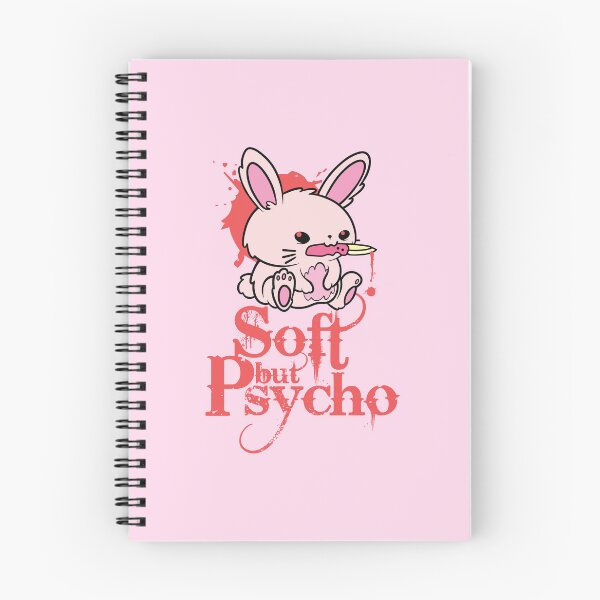 Item preview, Soft but Psycho Cute Bunny with Knife designed and sold by chillaxcats.