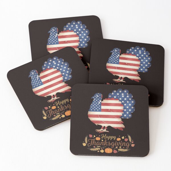 Item preview, Happy Thanksgiving Patriotic Turkey USA Flag Design designed and sold by MojNetSerwis WWK.