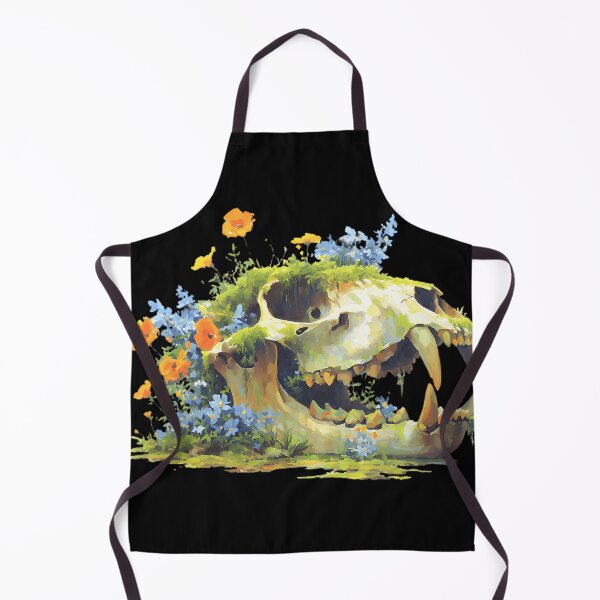 Item preview,   Tiger Skull Flowers Painterly Botanical Skull Illustration designed and sold by JuliaHarrion.