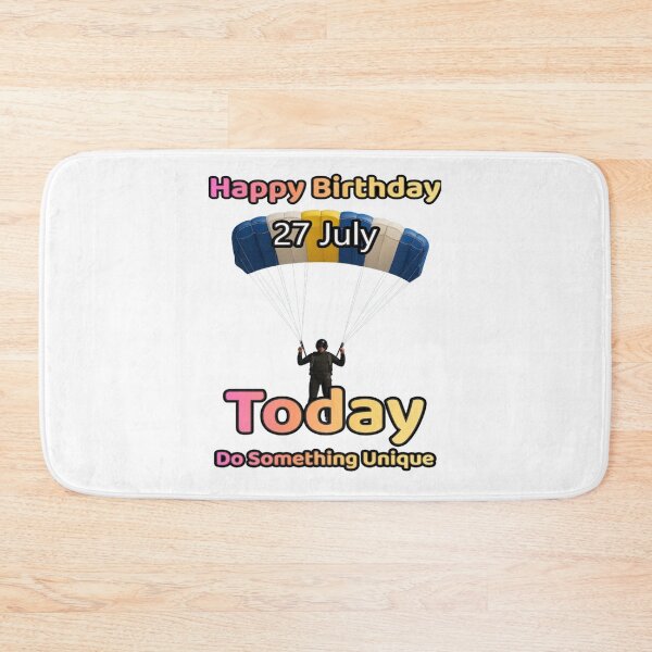Item preview, Birthday Parachutist 27 July designed and sold by ariksworld.