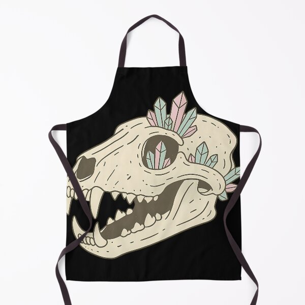 Item preview, Tiger Skull With Crystals Pastel Crystal Studded Animal Skull Illustration designed and sold by JuliaHarrion.
