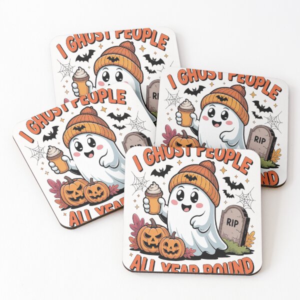 Item preview, I Ghost People All Year Round Halloween Ghost Coffee designed and sold by VladoZork.