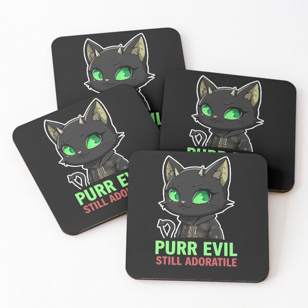 Item preview, Evil Cat – “Purr Evil, Still Adorable”  designed and sold by La Velmoréa.