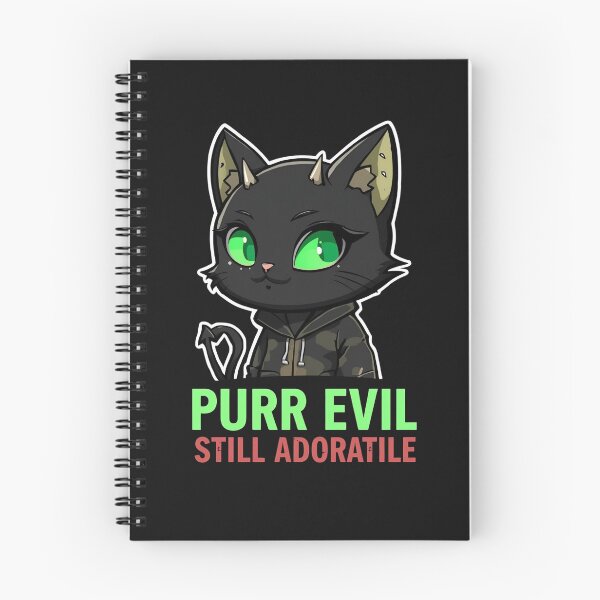 Item preview, Evil Cat – “Purr Evil, Still Adorable”  designed and sold by La Velmoréa.