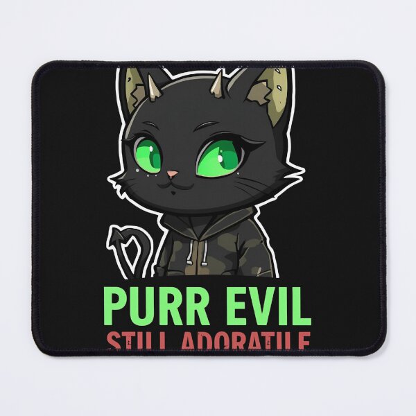 Item preview, Evil Cat – “Purr Evil, Still Adorable”  designed and sold by La Velmoréa.