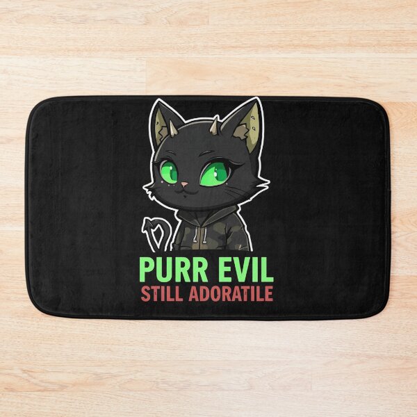 Item preview, Evil Cat – “Purr Evil, Still Adorable”  designed and sold by La Velmoréa.