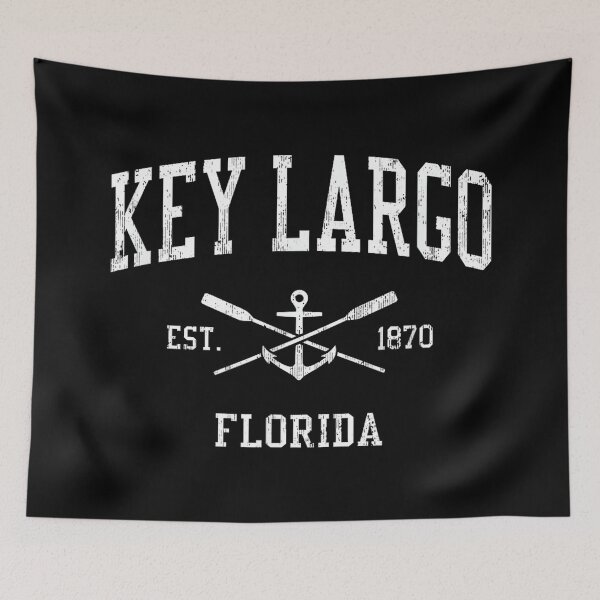 Item preview, Key Largo FL Vintage Crossed Oars & Boat Anchor Sports designed and sold by wardpowerslamon.