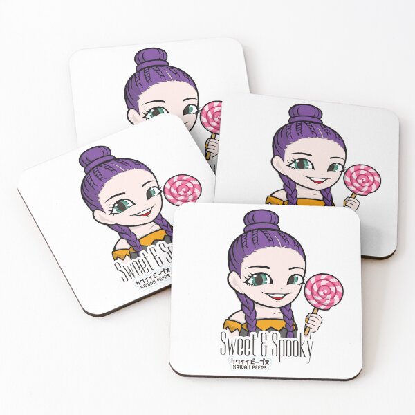 Item preview, Halloween Lollipop “Sweet & Spooky” Kawaii Anime Girl Design designed and sold by P-L-Sardines.
