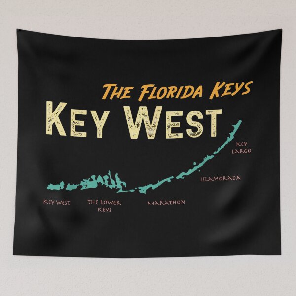 Item preview, Florida Keys Map Key West designed and sold by wardpowerslamon.
