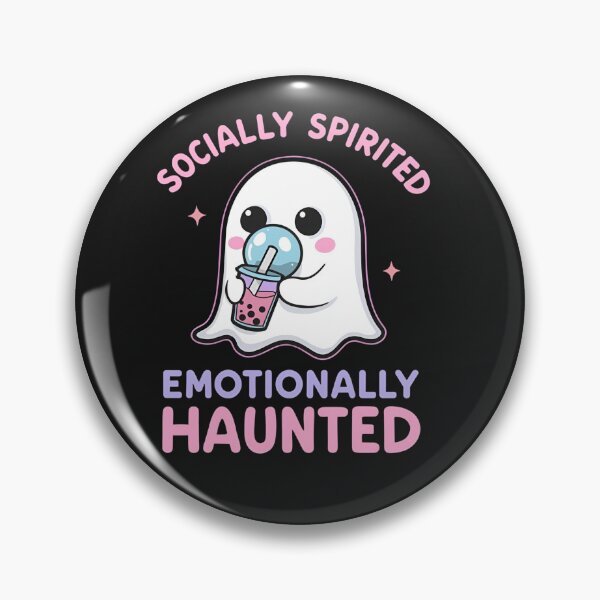 Aperçu de l'œuvre Bubble Tea Ghost – « Socialement animé, émotionnellement hanté » créée et vendue par La Velmoréa.