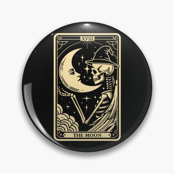 Item preview, The Moon Tarot Card Halloween Skeleton Witch Men Women designed and sold by MarkShank.