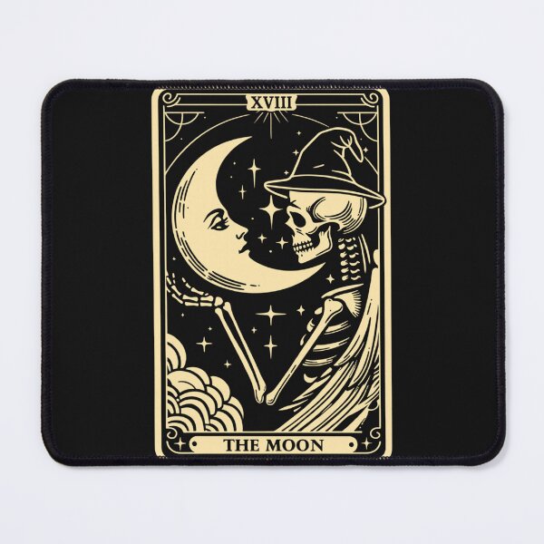 Item preview, The Moon Tarot Card Halloween Skeleton Witch Men Women designed and sold by MarkShank.