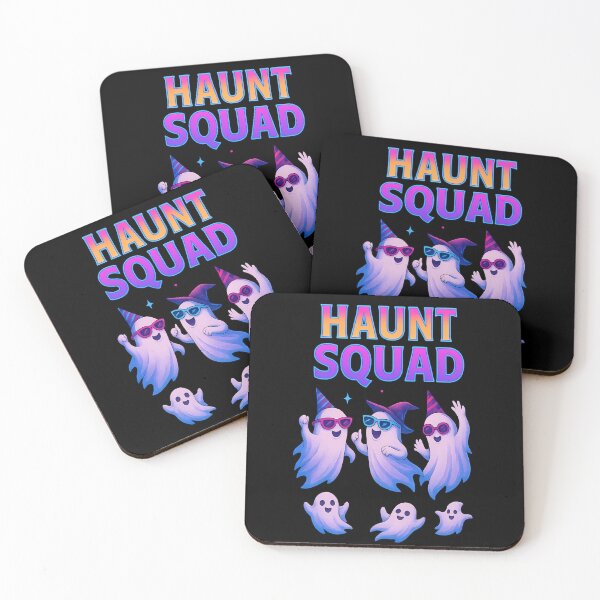 Item preview, Haunt Squad – Neon Party Ghosts Halloween Design designed and sold by ArcadiaSilence.