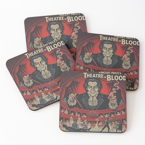 Item preview, Curtains of Revenge – Reimagined Theatre of Blood Poster designed and sold by Art's Diner.
