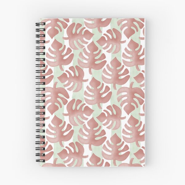 Item preview, Red Monstera Leaves Pattern with Green Striped Background designed and sold by JoelmaQ.