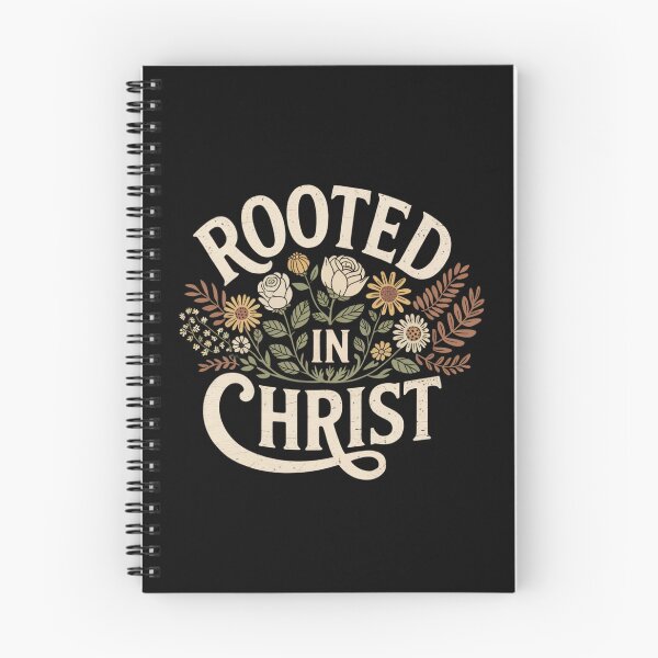 Item preview, Rooted in Christ – Floral Christian Faith Design designed and sold by Goodthreadz.