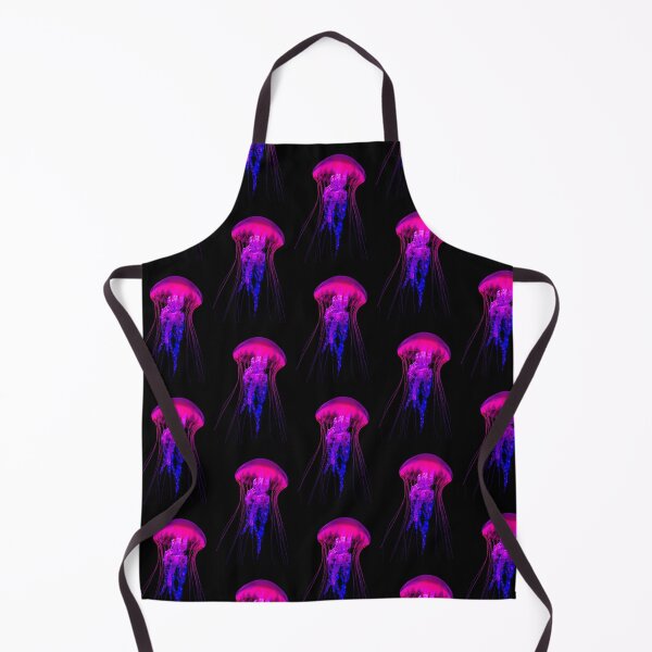Item preview, Bioluminescent Jellyfish Macro – Vibrant Magenta, Purple, and Blue Ocean Photography designed and sold by PixelVibe782.