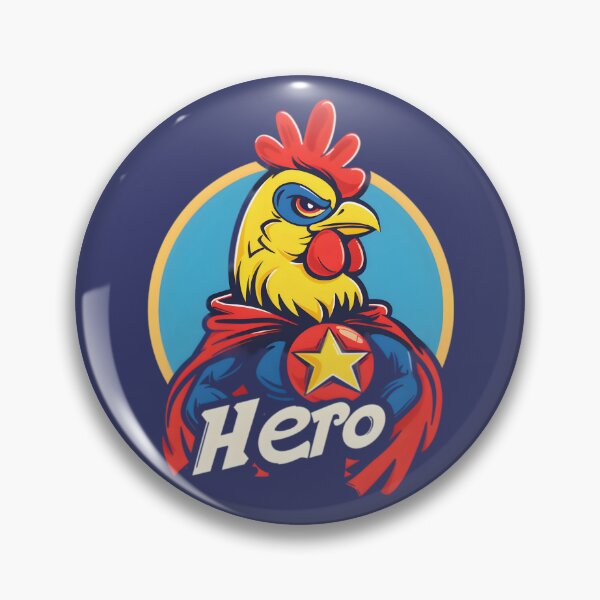 Item preview, Superhero Rooster with Bold Hero Pose designed and sold by Jackflash2023.