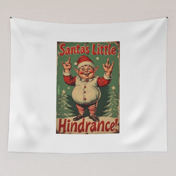 Item preview, Santa's Little Hindrance! Spoof designed and sold by IanBakerToons.