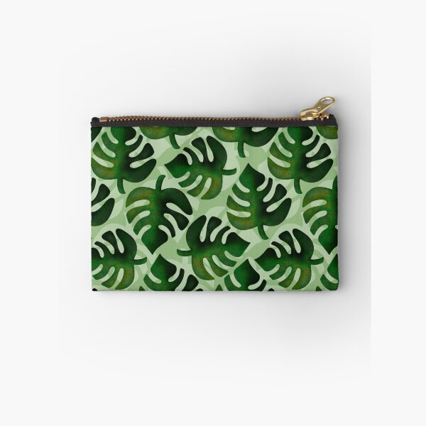 Item preview, Tropical Monstera Leaves Pattern on Light Green Background designed and sold by JoelmaQ.
