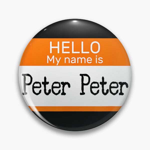 Item preview, Hello My Name is Peter 	 name tag on a 	 Pumpkin 		 designed and sold by vcqhofwtyo49.