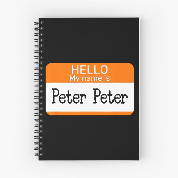 Item preview, Hello My Name is Peter 	 name tag on a 	 Pumpkin 		 designed and sold by vcqhofwtyo49.