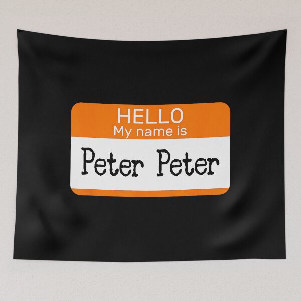 Item preview, Hello My Name is Peter 	 name tag on a 	 Pumpkin 		 designed and sold by vcqhofwtyo49.