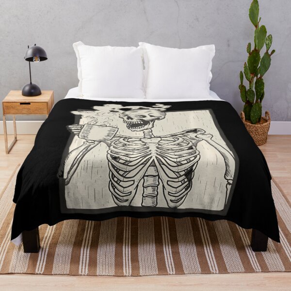 Item preview, HALLOWEEN SKULL GRAPHIC PRINT FLEECE OVERSIZED Swea designed and sold by yowsprguljb36.
