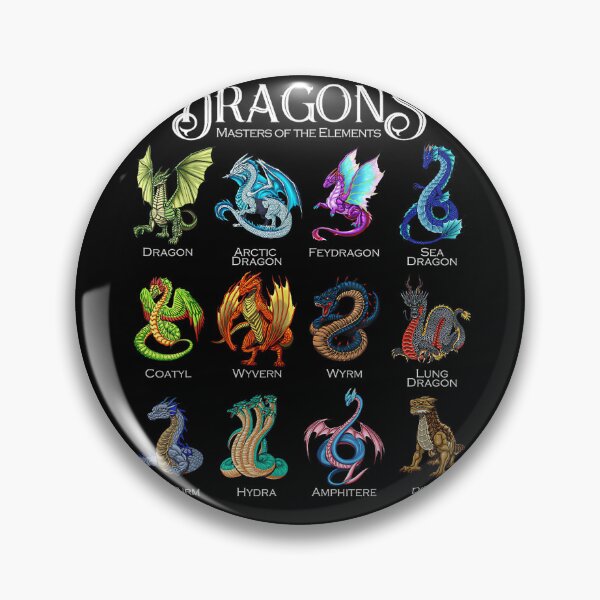 Item preview, Legendary Dragon Types Fantasy Art designed and sold by AriePollich.