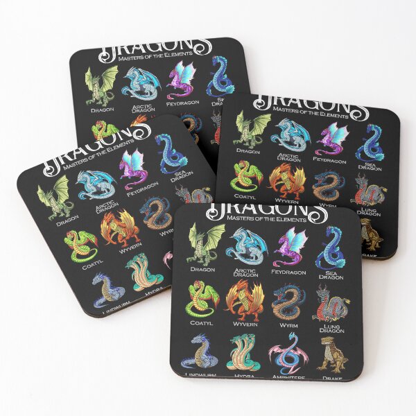 Item preview, Legendary Dragon Types Fantasy Art designed and sold by AriePollich.