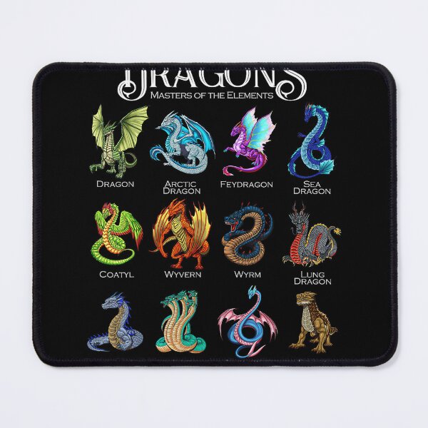 Item preview, Legendary Dragon Types Fantasy Art designed and sold by AriePollich.