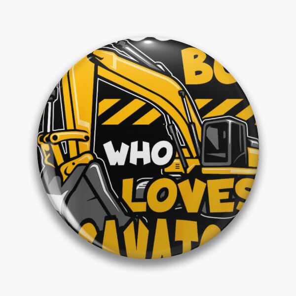 Item preview, Kids Construction Vehicle Just A 	 Who Loves Excavators 		 designed and sold by dqcuxrfij42.