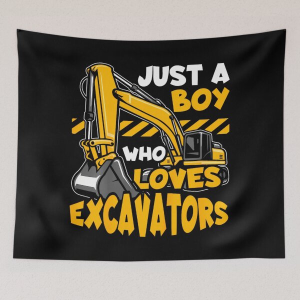 Item preview, Kids Construction Vehicle Just A 	 Who Loves Excavators 		 designed and sold by dqcuxrfij42.