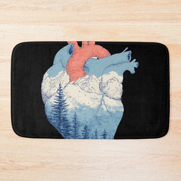 Item preview,   Anatomical Heart Mountain Landscape Detailed Linework Nature Scene designed and sold by PoppyvbnFox.