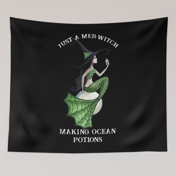 Item preview, Just A Mer-Witch Making Ocean Potions Mermaid Witch 		 designed and sold by nfyoxvneym38.