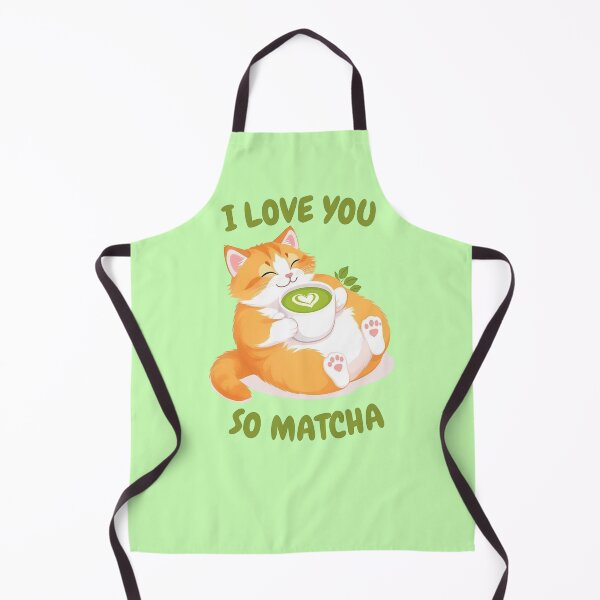 Item preview, I Love You So Matcha Cat designed and sold by ArteLena.