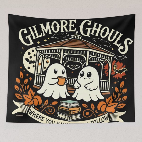 Item preview, Spooky Fall Ghosts in Gazebo | Cute Autumn Halloween Shirt designed and sold by ChristianPricha.