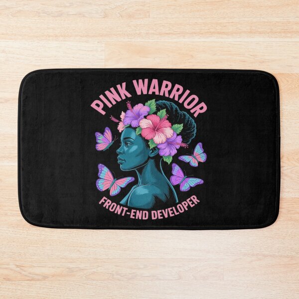 Artikelvorschau, Breast Cancer Awareness Front-end Developer Pink Warrior entworfen und verkauft von Idarmotar.