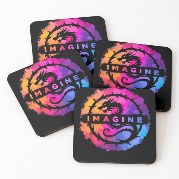 Item preview, Colorful Retro Imagine Dragon Art designed and sold by AriePollich.