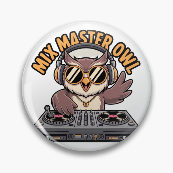 Item preview, Hip Hop DJ "Mix Master Owl" designed and sold by Mr-wow.