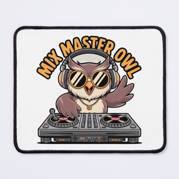 Item preview, Hip Hop DJ "Mix Master Owl" designed and sold by Mr-wow.