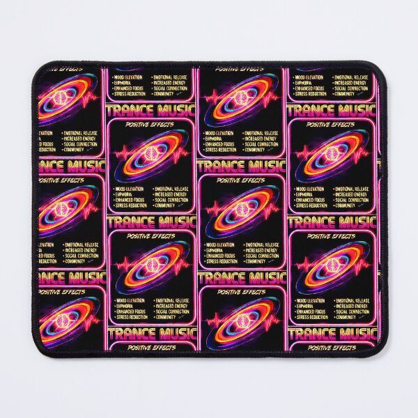 Item preview, Trance Music Positive Effects Brain Energy Psychedelic Art designed and sold by Hen-C-Art.