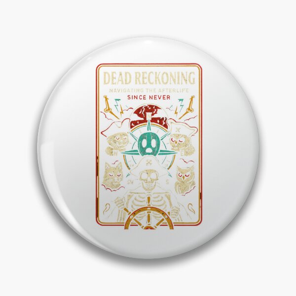 Item preview, Dead Reckoning – Skeleton Captain Haunted Ocean Classic T-Shirt designed and sold by inkfluenceart.