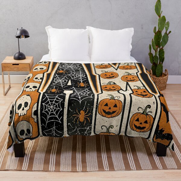 Item preview, Halloween Mama Shirt | Spooky Skull Pumpkin Bat Spider Lettering Tee designed and sold by bhwdblz38.