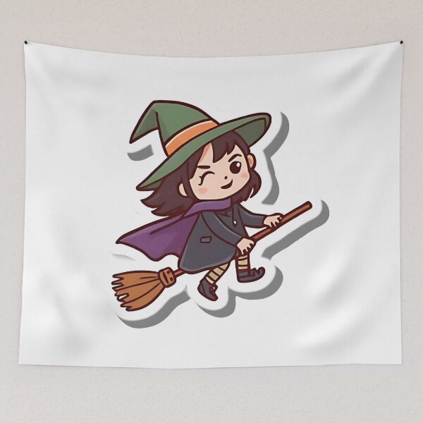 Item preview, Cute & Whimsical Witch designed and sold by Fun Harmonics.