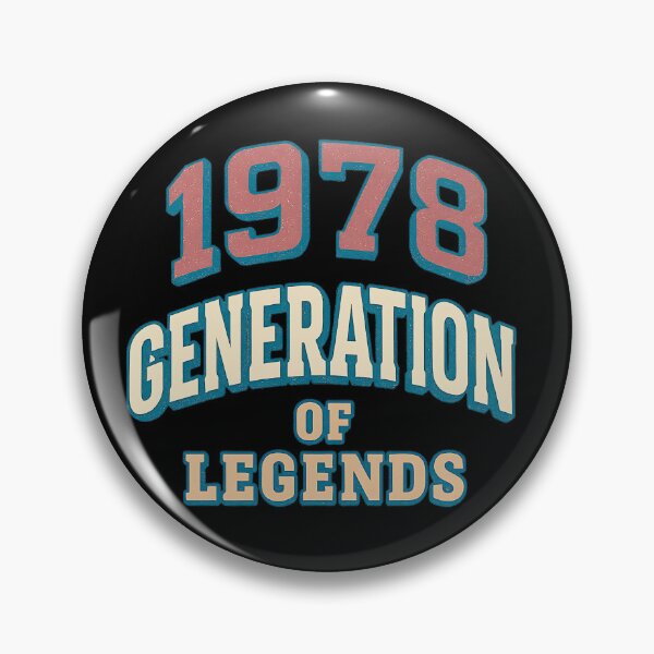 Item preview, 1978 Generation of Legends – Retro Vintage Distressed Typography Design designed and sold by ArcadiaSilence.