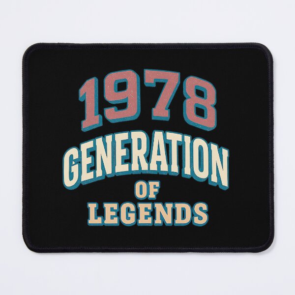 Item preview, 1978 Generation of Legends – Retro Vintage Distressed Typography Design designed and sold by ArcadiaSilence.