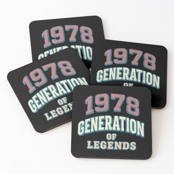 Item preview, 1978 Generation of Legends – Retro Vintage Distressed Typography Design designed and sold by ArcadiaSilence.