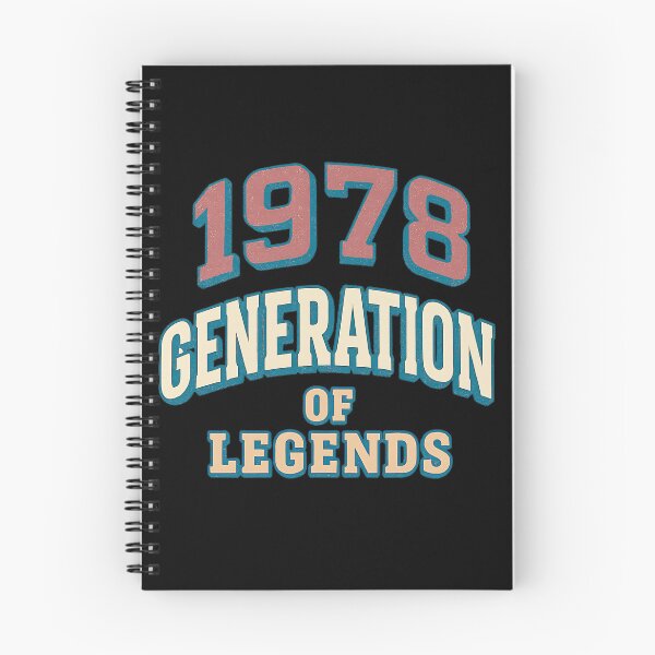 Item preview, 1978 Generation of Legends – Retro Vintage Distressed Typography Design designed and sold by ArcadiaSilence.