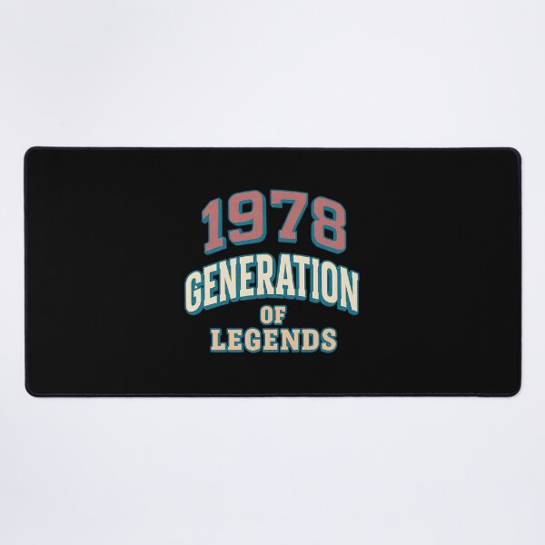 Item preview, 1978 Generation of Legends – Retro Vintage Distressed Typography Design designed and sold by ArcadiaSilence.